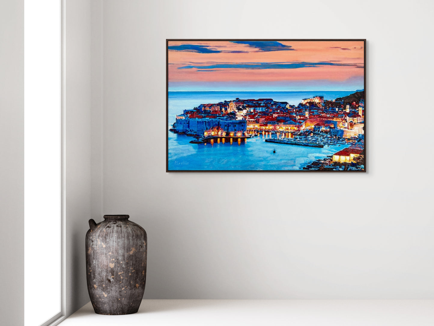 'Dubrovnik At Sunset' (Digital Print)