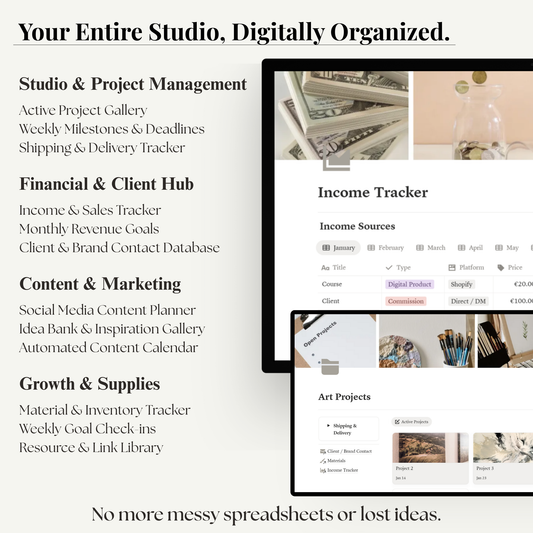 Creative Studio Manager: Ultimate Notion Template for Artists & Creators (2026 Edition)