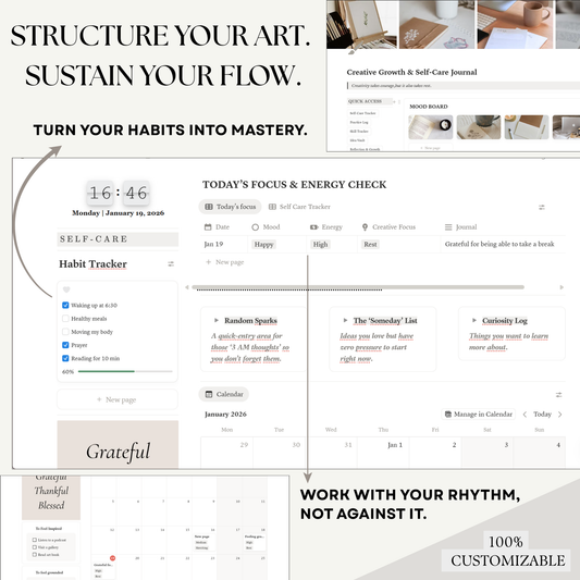 The Mindful Artist Hub: Notion Template for Artists & Illustrators (2026 Edition)