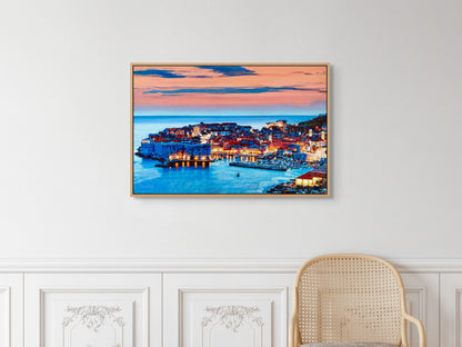 'Dubrovnik At Sunset' Original Oil Painting